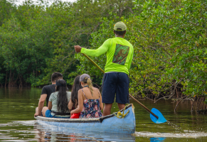 Rent a car, take a taxi, or get on a boat